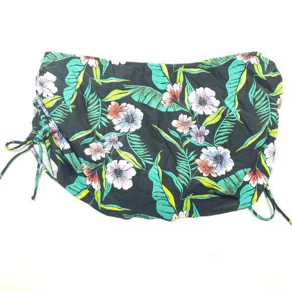 floral swim skirt
